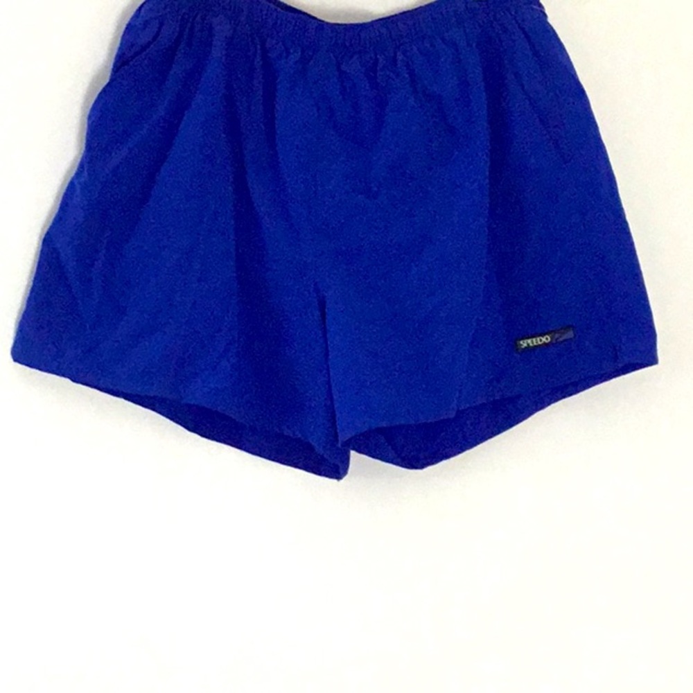 COPY - Speedo Men’s Blue Swim Trunks. Athletic, Competitive Sport.